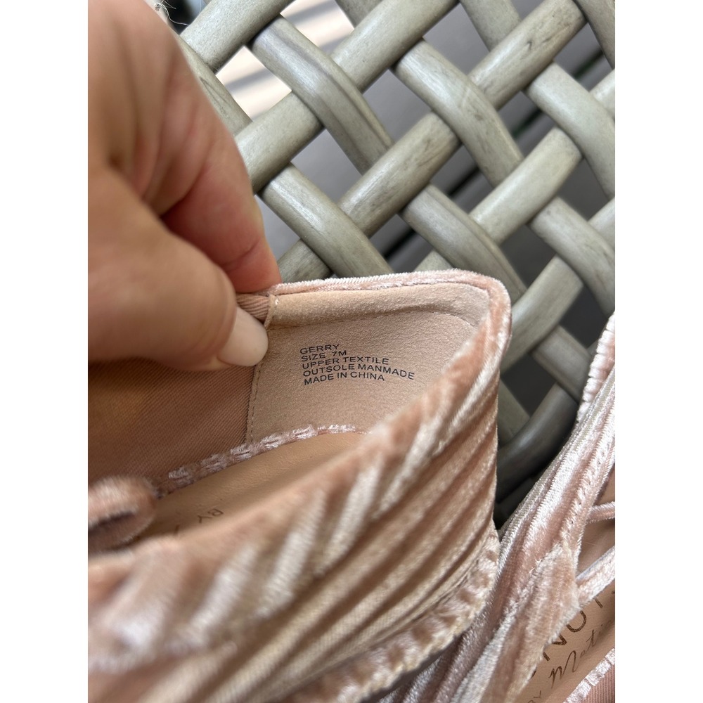 NEW Coconuts by Matisse Gerry Ballet Flats Velvet‎ Tan Ribbon Tie Size 7 - Picture 8 of 10